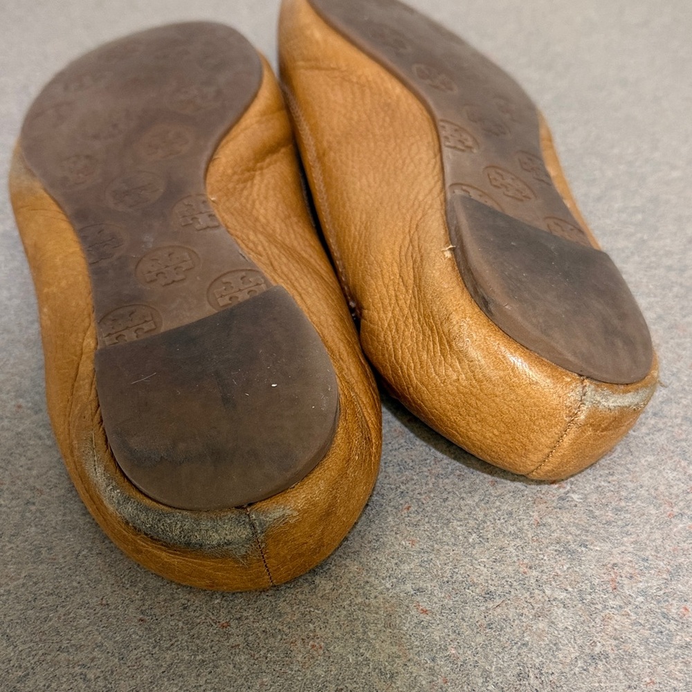 Tory Burch Women's Brown Leather Loafers - Picture 5 of 6